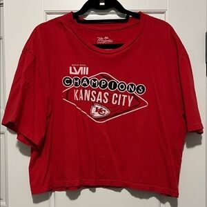Majestic Red Kansas City Champions Tee